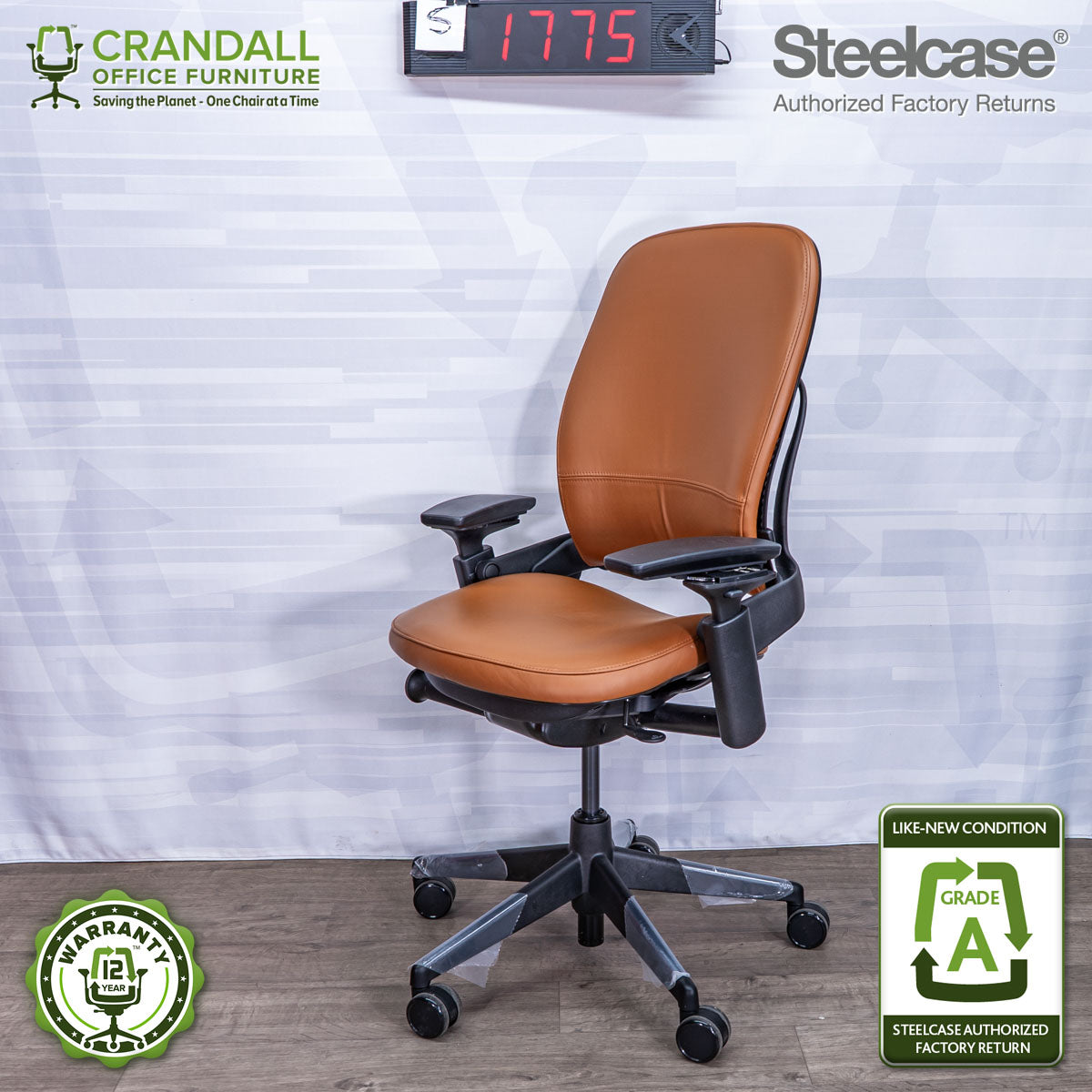 S-1775 - Steelcase V2 Leap - Grade A