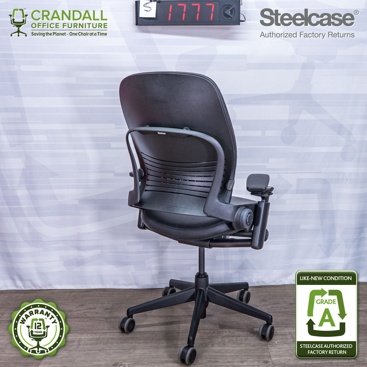 S-1777 - Steelcase V2 Leap - Grade A