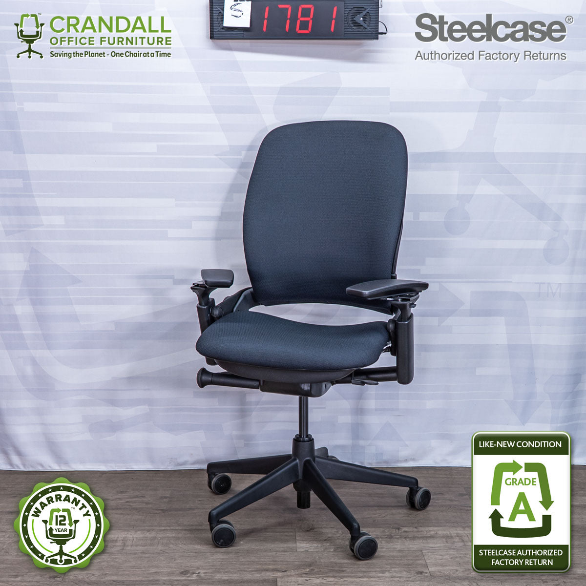 S-1781 - Steelcase V2 Leap - Grade A