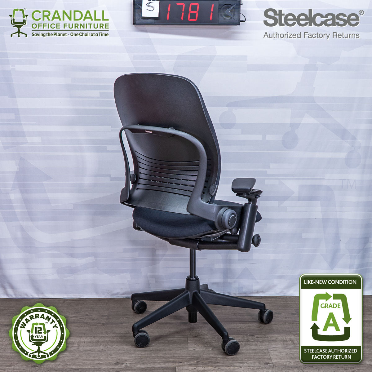 S-1781 - Steelcase V2 Leap - Grade A