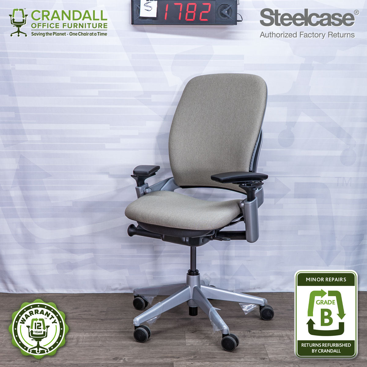 S-1782 - Steelcase V2 Leap - Grade B