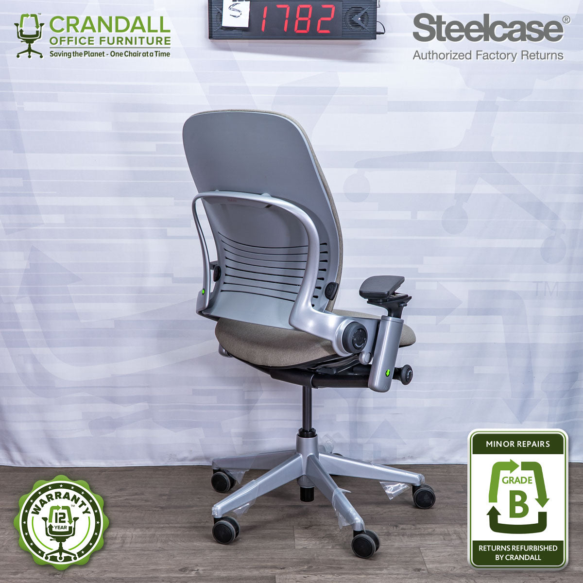 S-1782 - Steelcase V2 Leap - Grade B