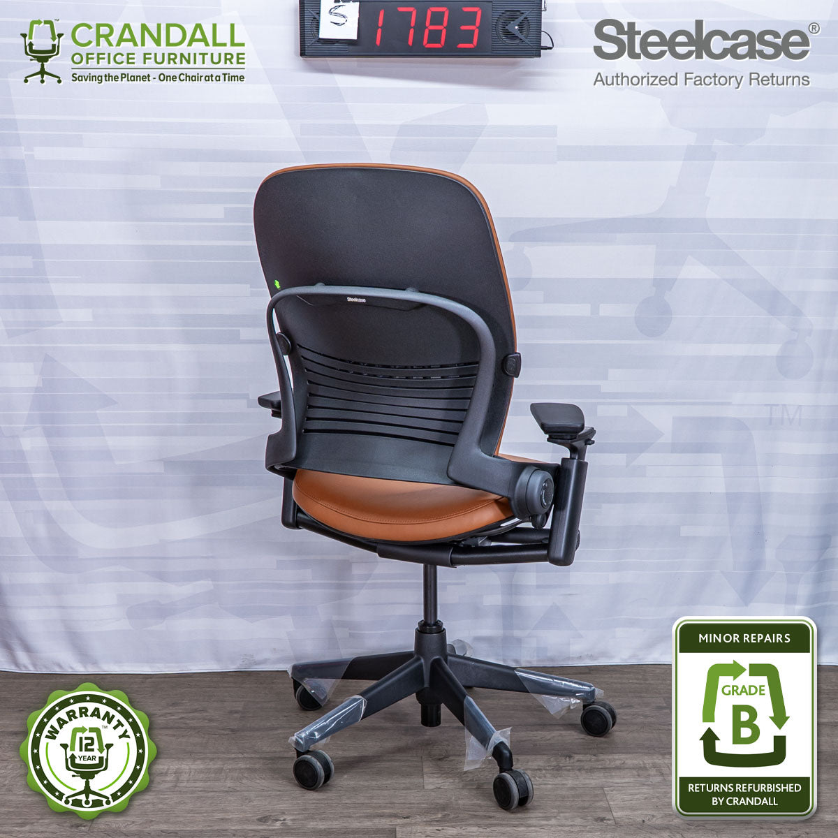 S-1783 - Steelcase V2 Leap - Grade B