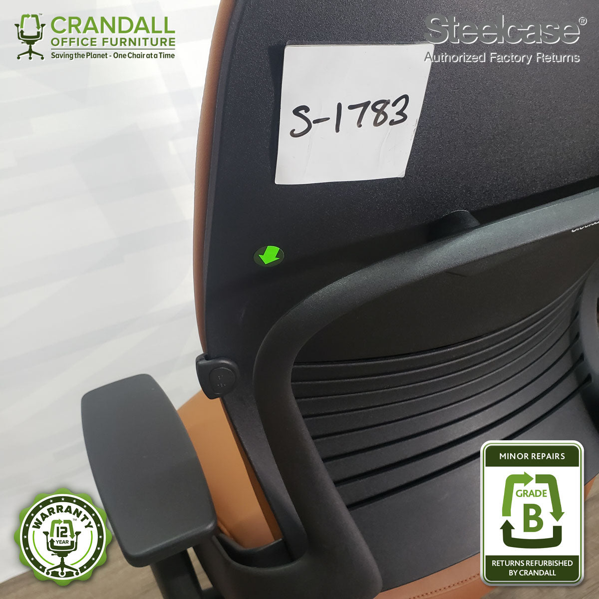 S-1783 - Steelcase V2 Leap - Grade B