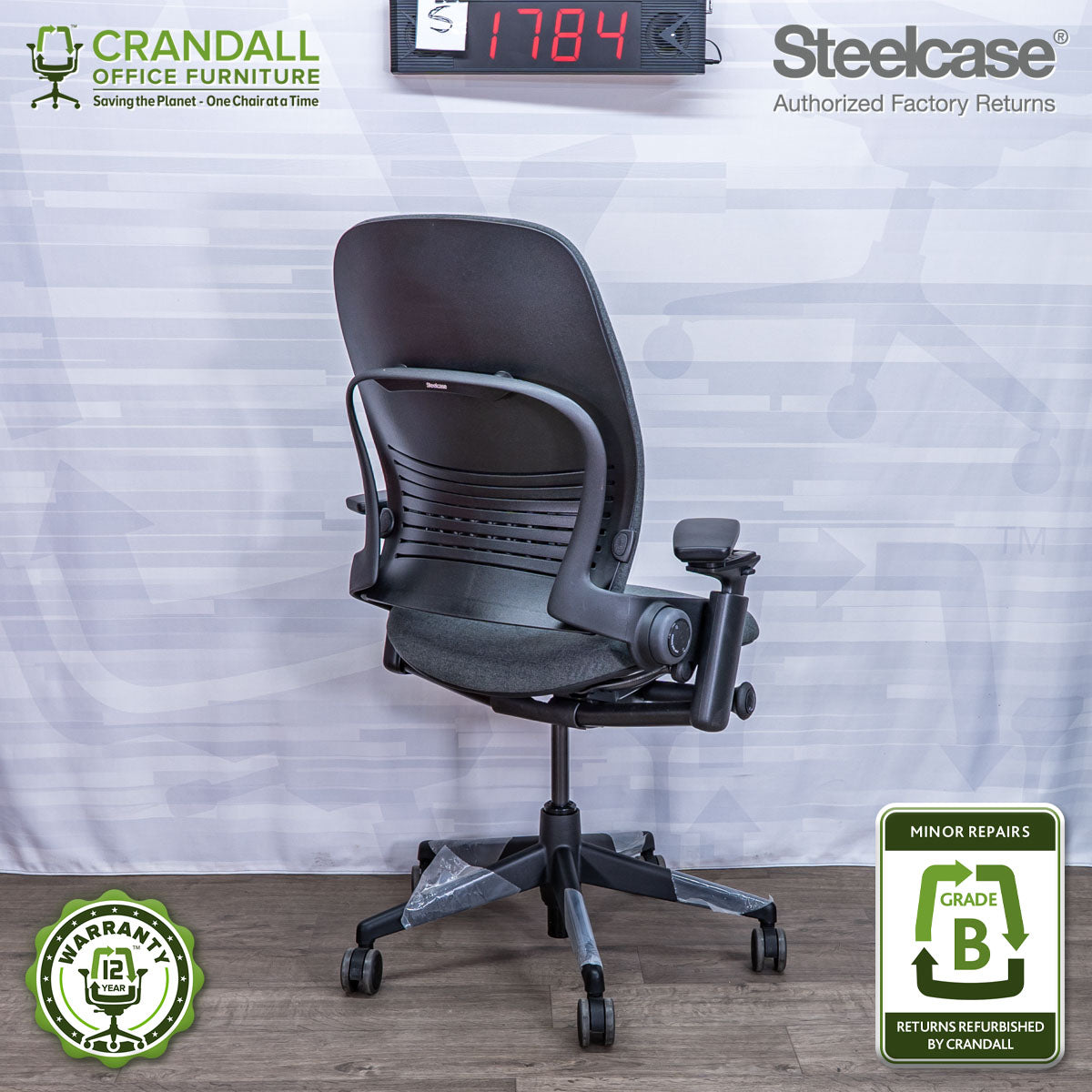 S-1784 - Steelcase V2 Leap - Grade B