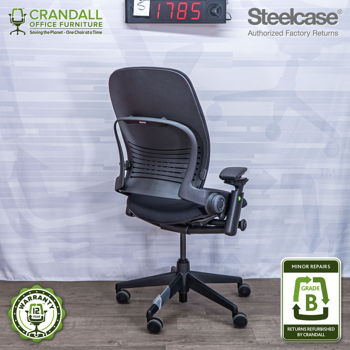 S-1785 - Steelcase V2 Leap - Grade B