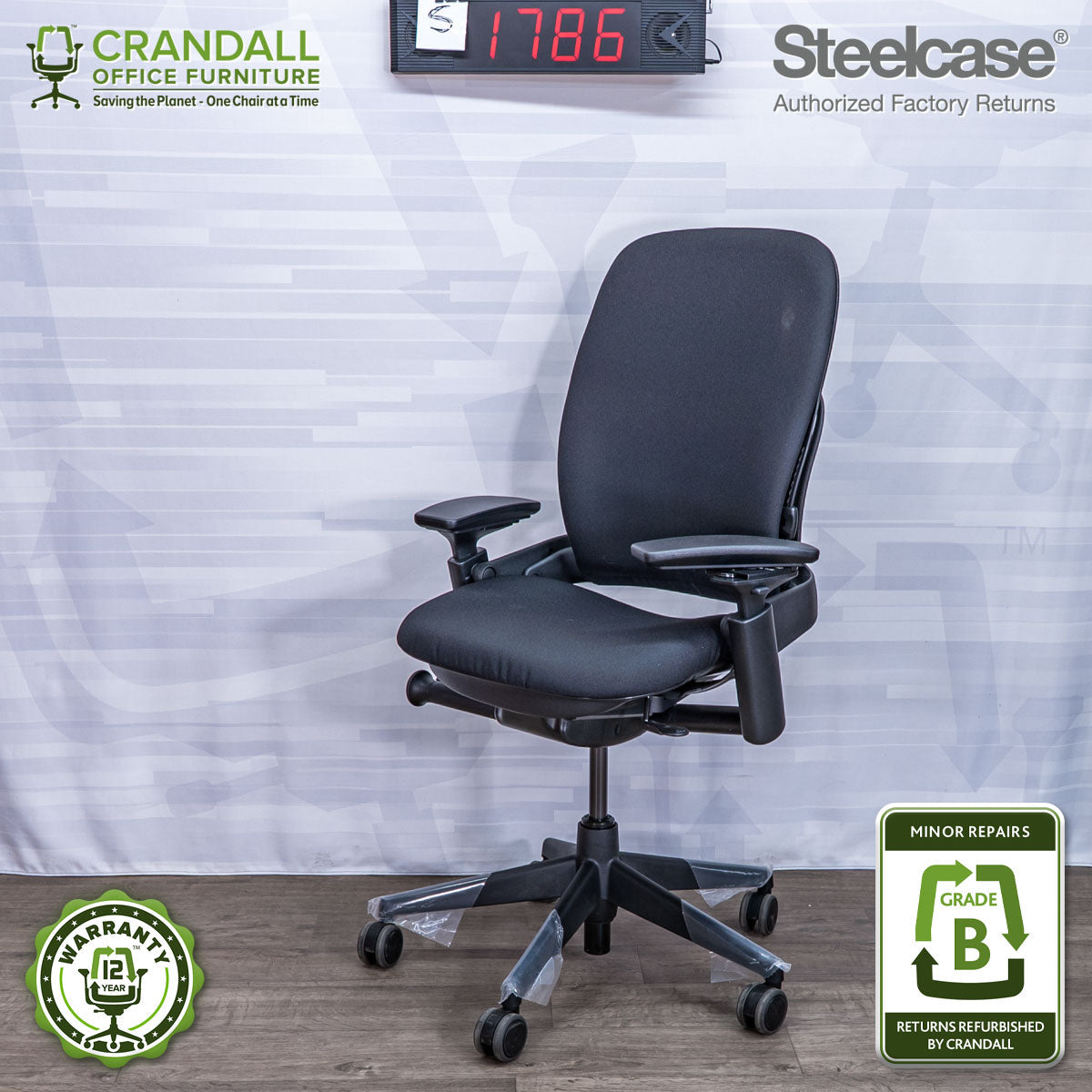 S-1786 - Steelcase V2 Leap - Grade B