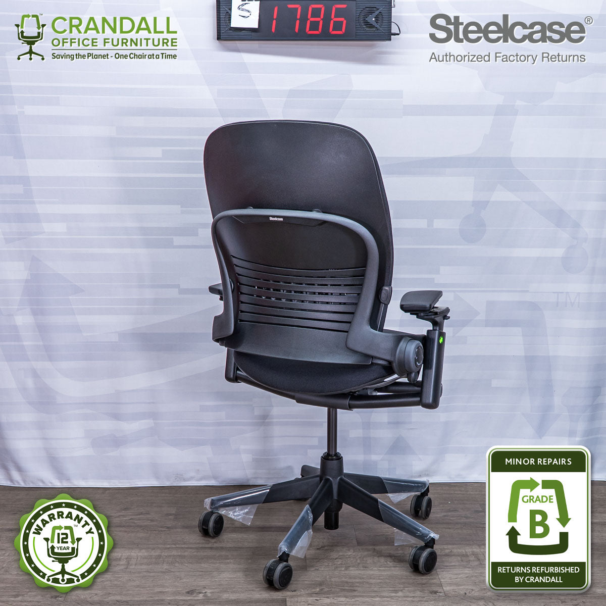 S-1786 - Steelcase V2 Leap - Grade B
