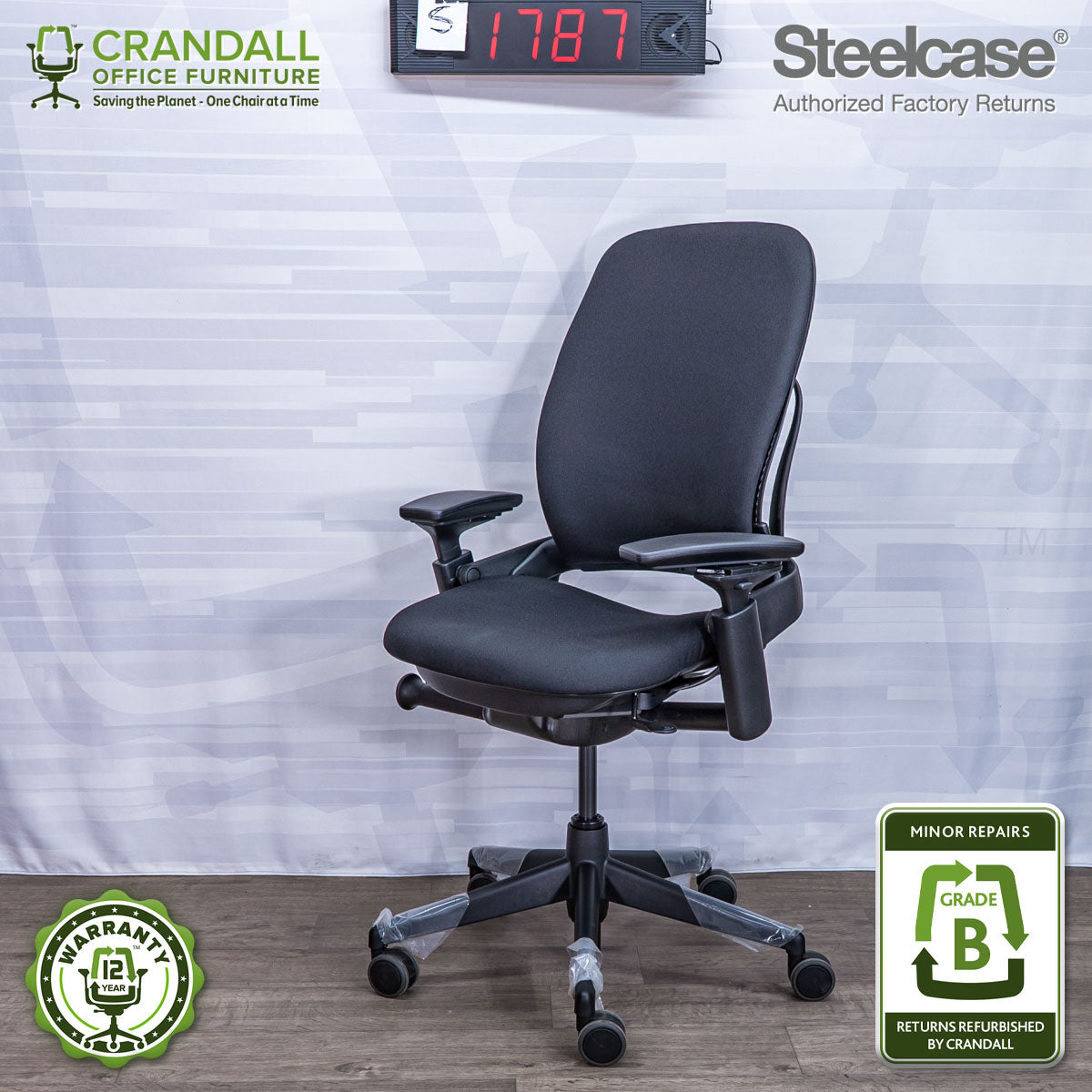 S-1787 - Steelcase V2 Leap - Grade B