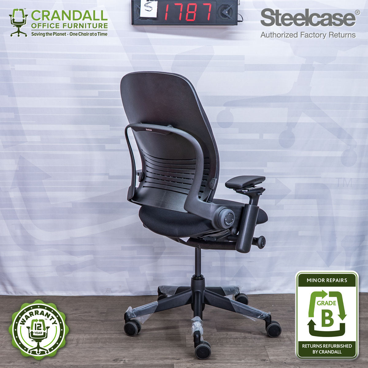 S-1787 - Steelcase V2 Leap - Grade B