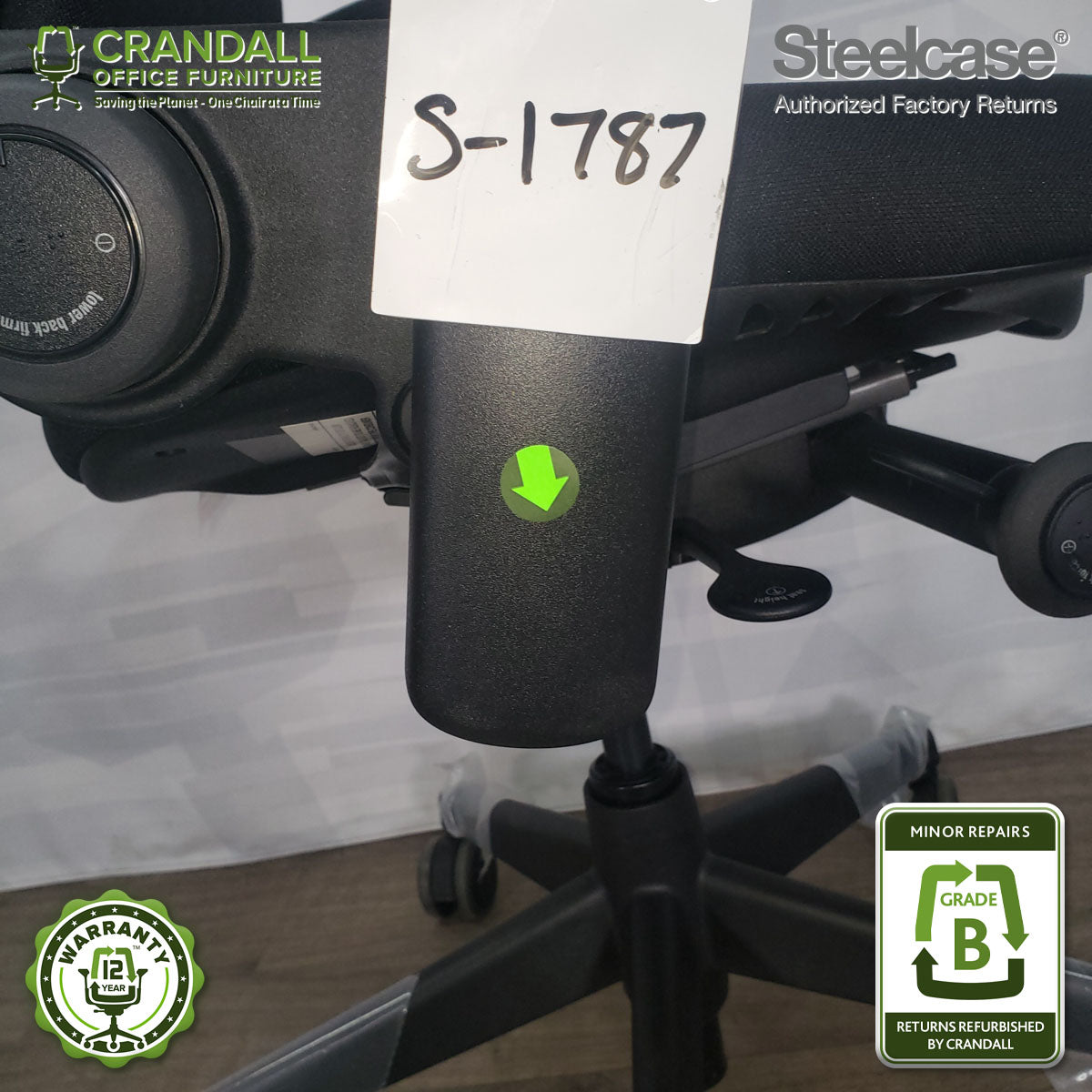 S-1787 - Steelcase V2 Leap - Grade B