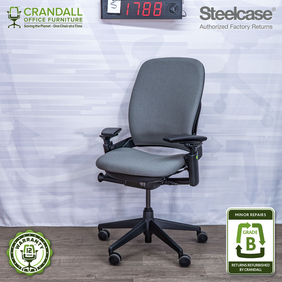 S-1788 - Steelcase V2 Leap - Grade B