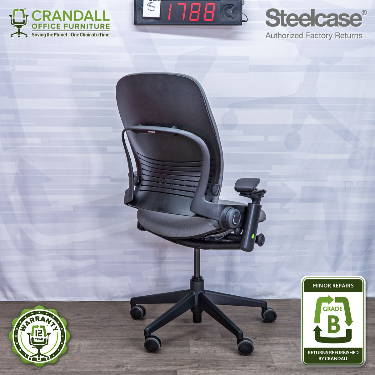 S-1788 - Steelcase V2 Leap - Grade B