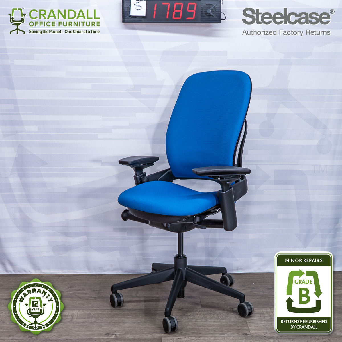 S-1789 - Steelcase V2 Leap - Grade B