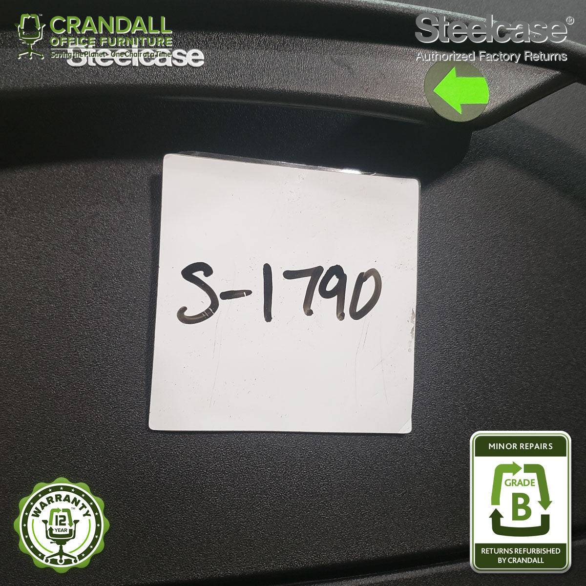 S-1790 - Steelcase V2 Leap - Grade B