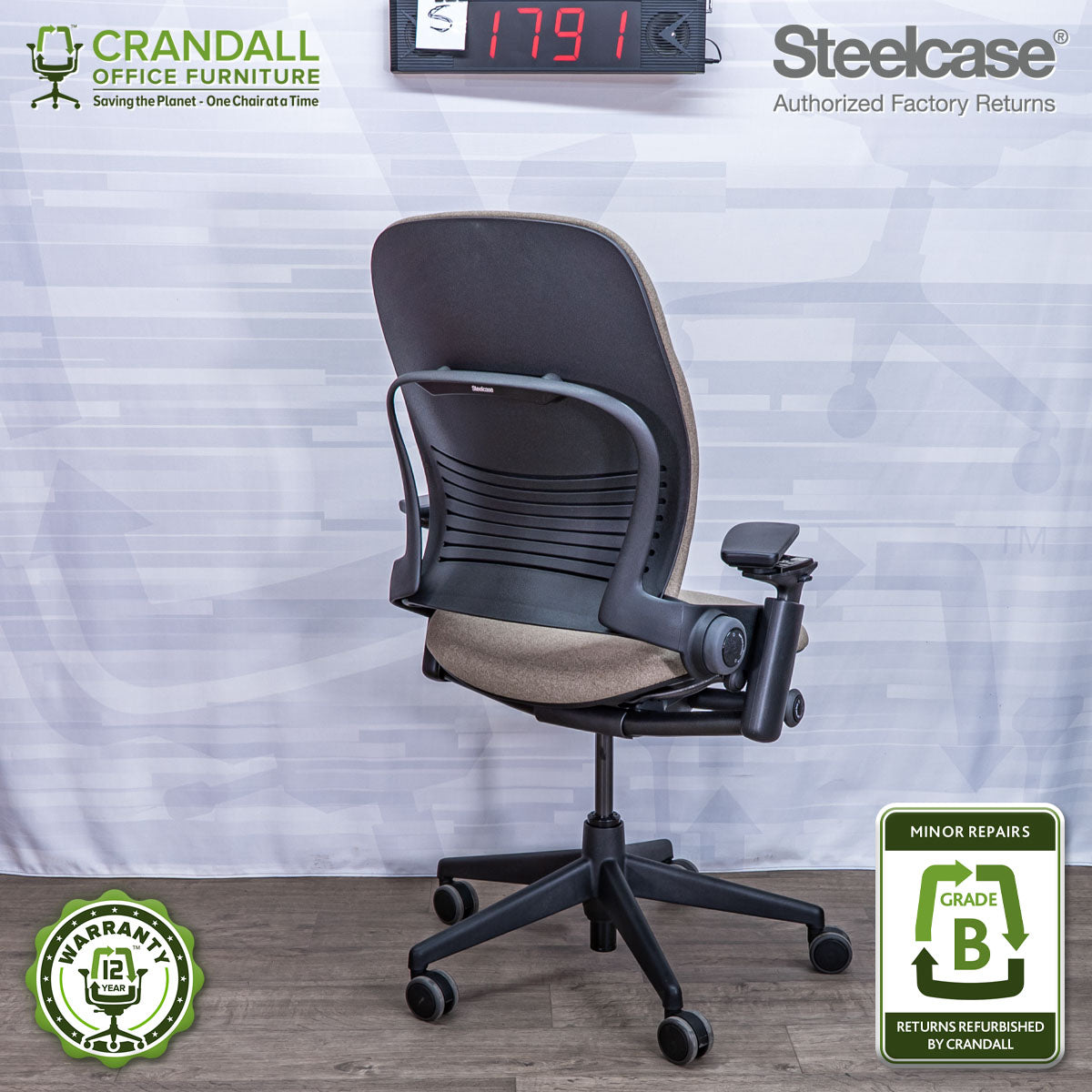 S-1791 - Steelcase V2 Leap - Grade B