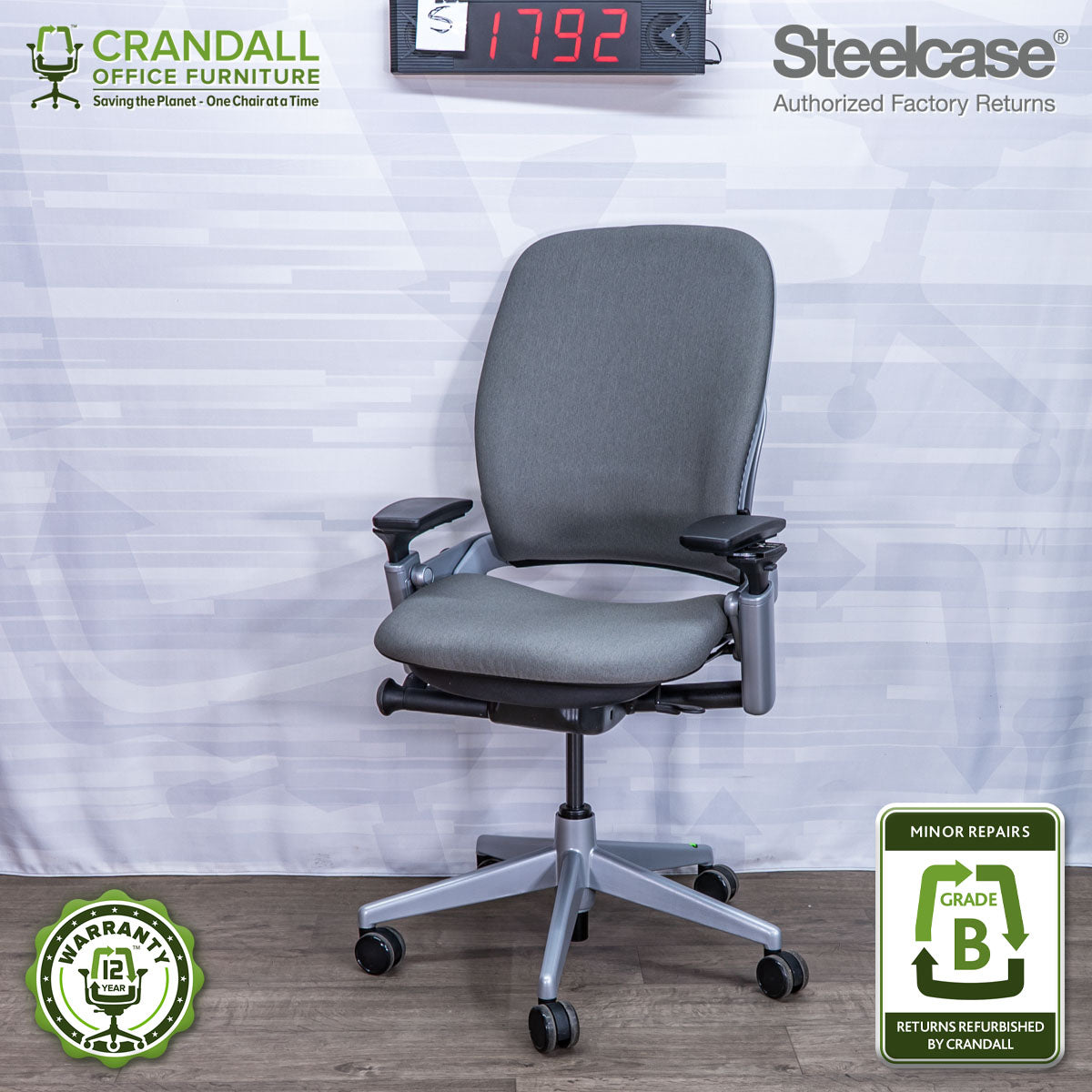S-1792 - Steelcase V2 Leap - Grade B