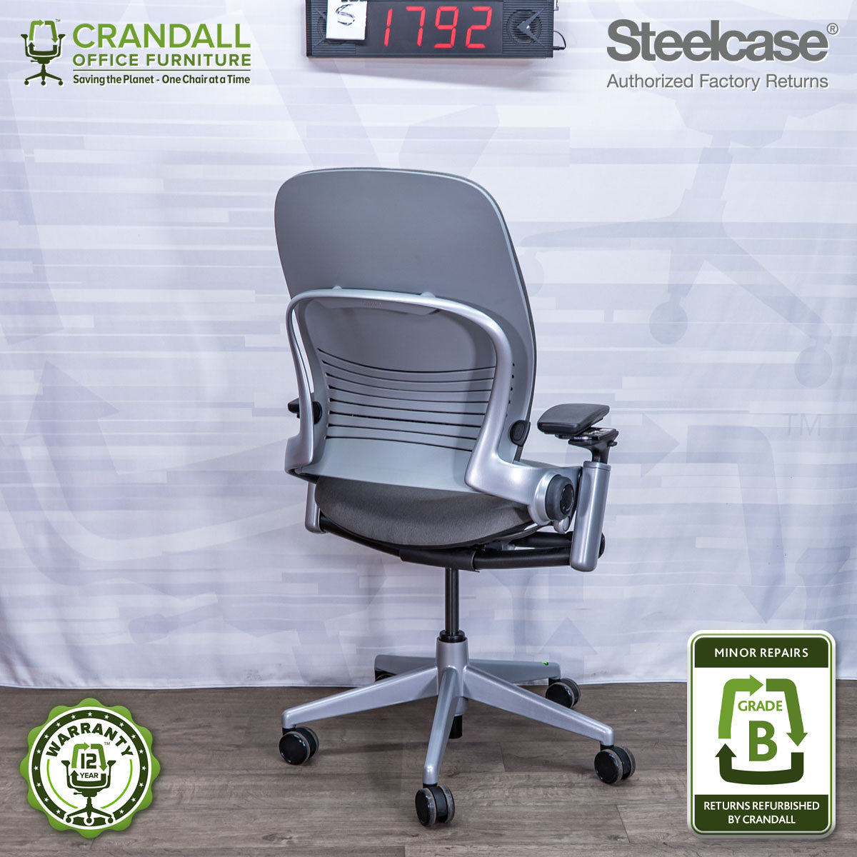 S-1792 - Steelcase V2 Leap - Grade B