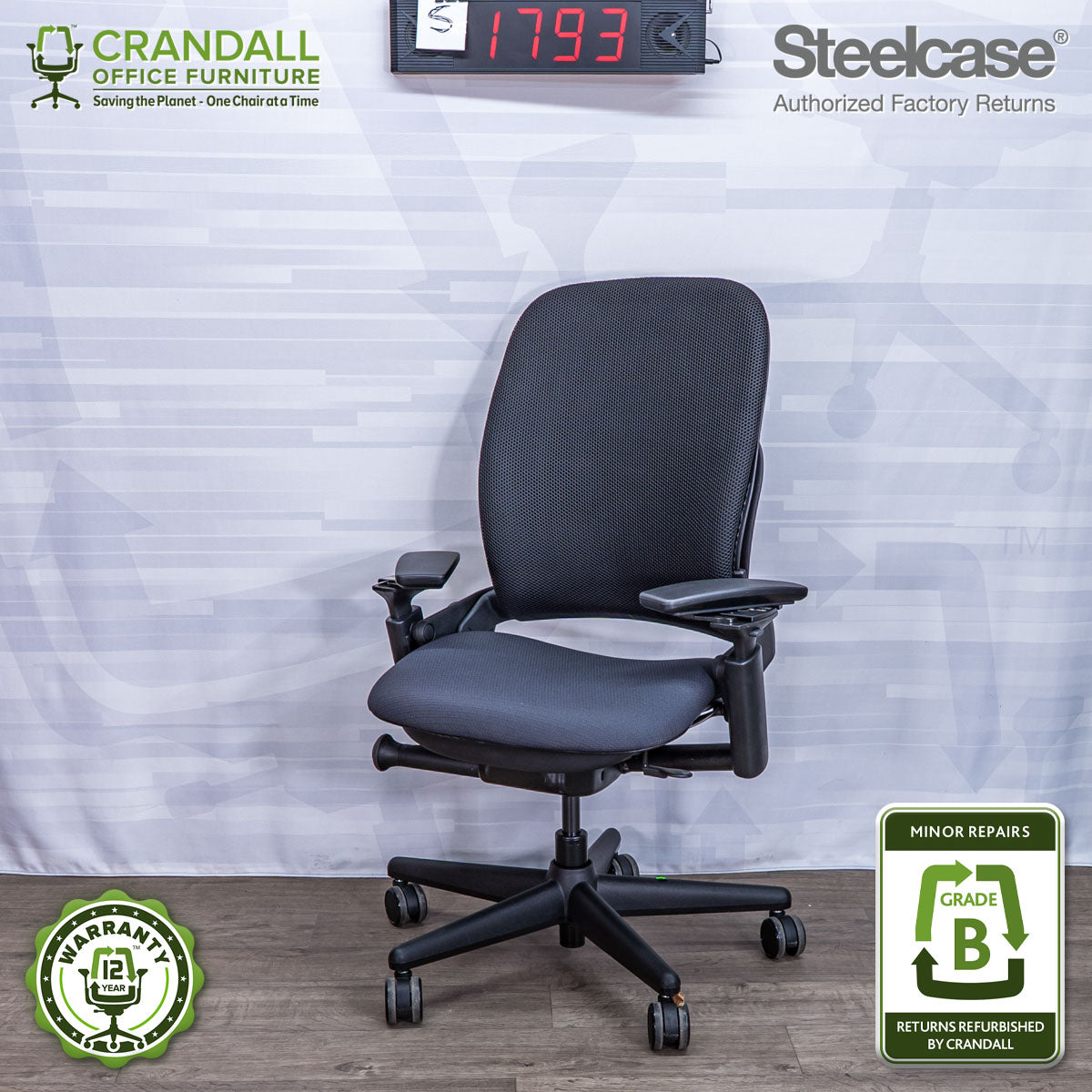 S-1793 - Steelcase V2 Leap - Grade B