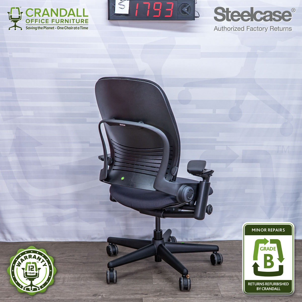 S-1793 - Steelcase V2 Leap - Grade B