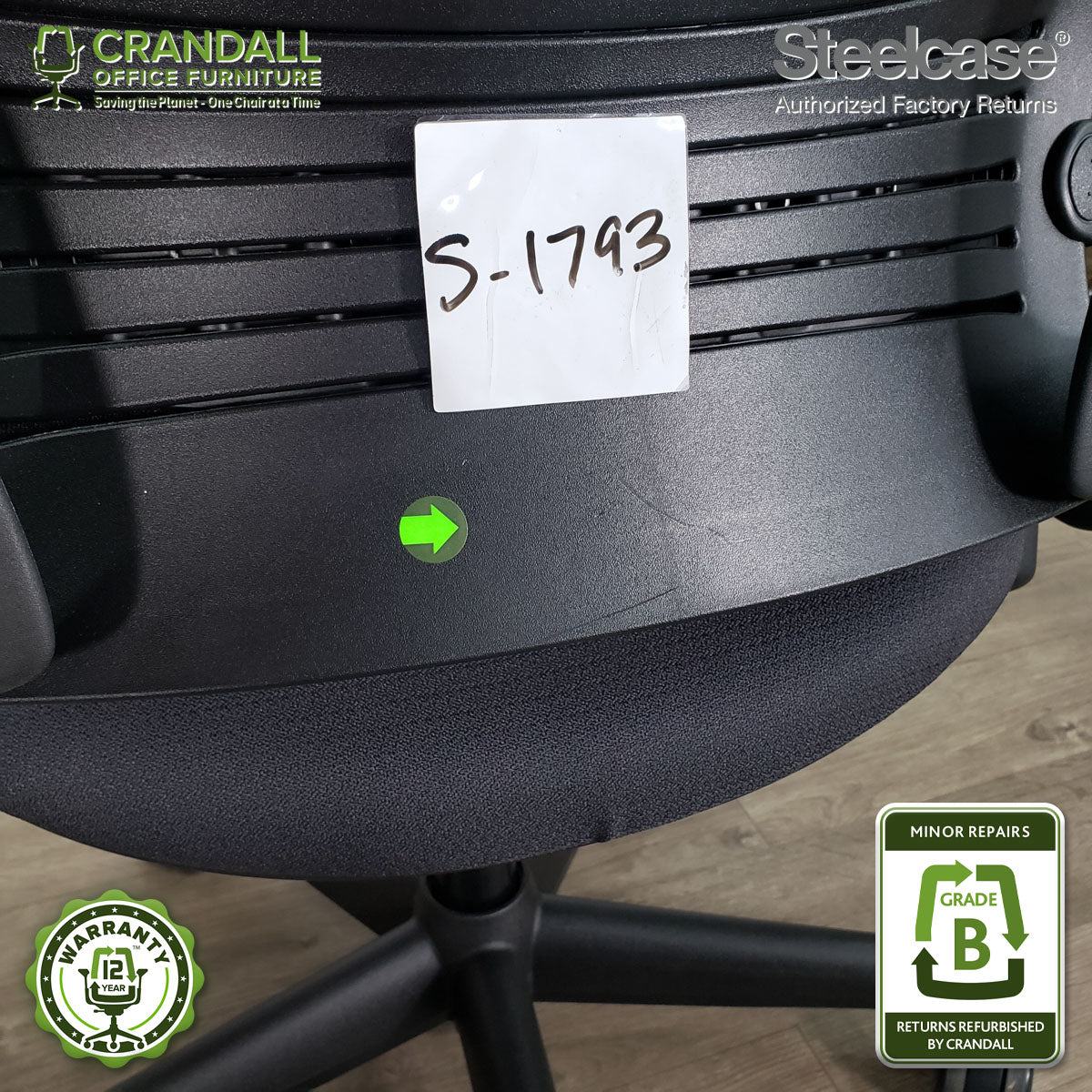 S-1793 - Steelcase V2 Leap - Grade B