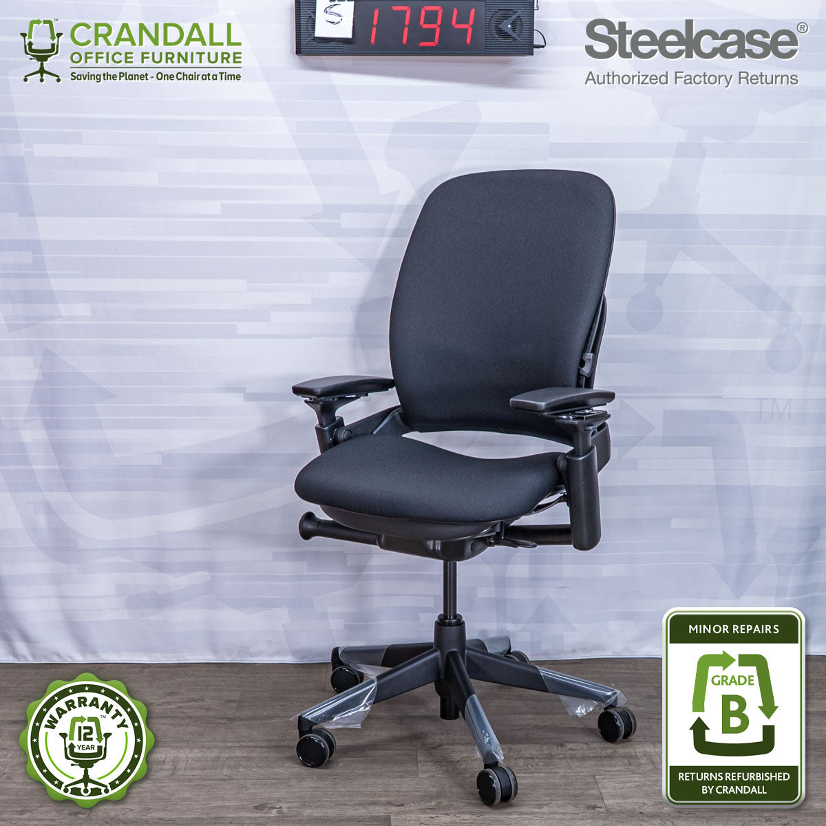 S-1794 - Steelcase V2 Leap - Grade B