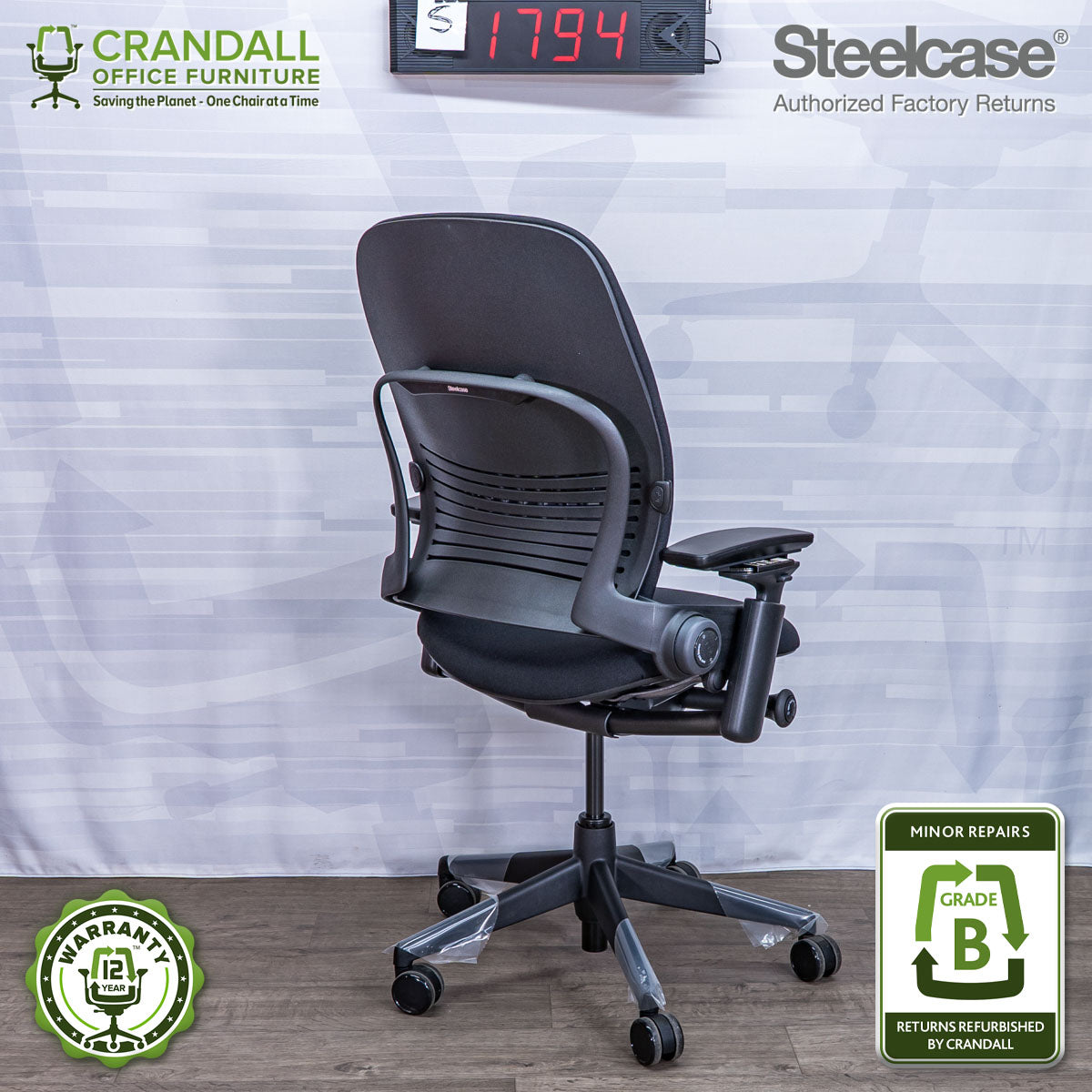 S-1794 - Steelcase V2 Leap - Grade B