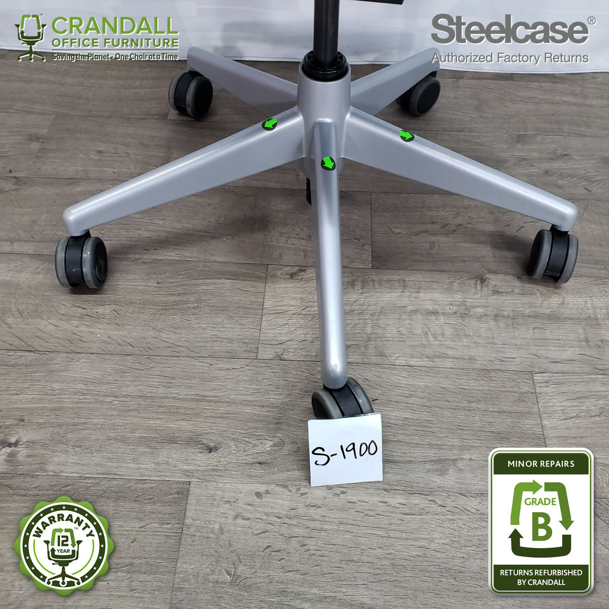 S-1900 - Steelcase Leap V2 - Grade B