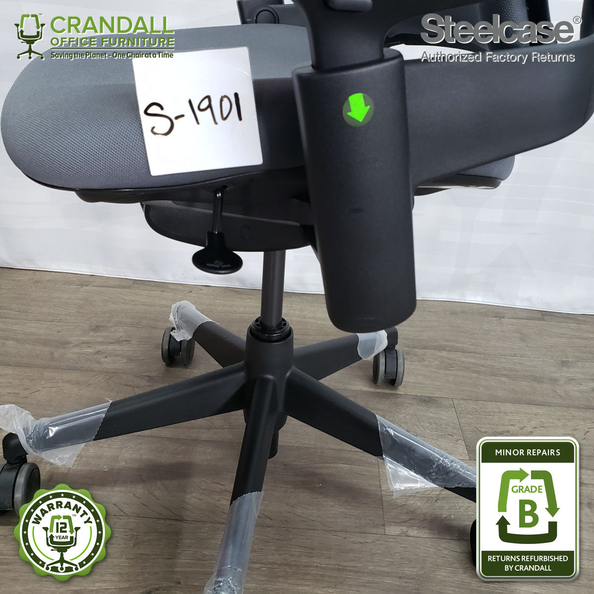 S-1901 - Steelcase Leap V2 - Grade B