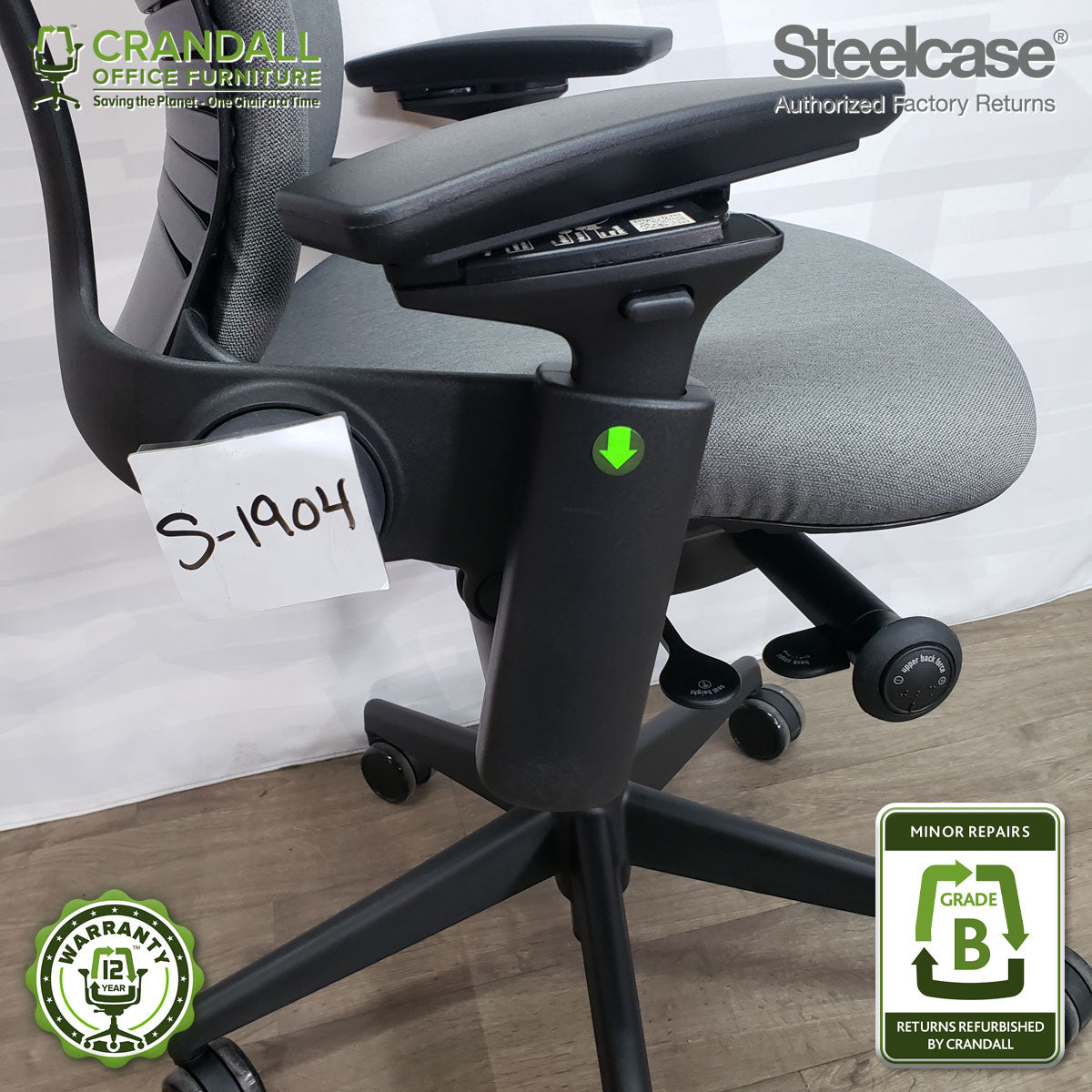 S-1904 - Steelcase Leap V2 - Grade B