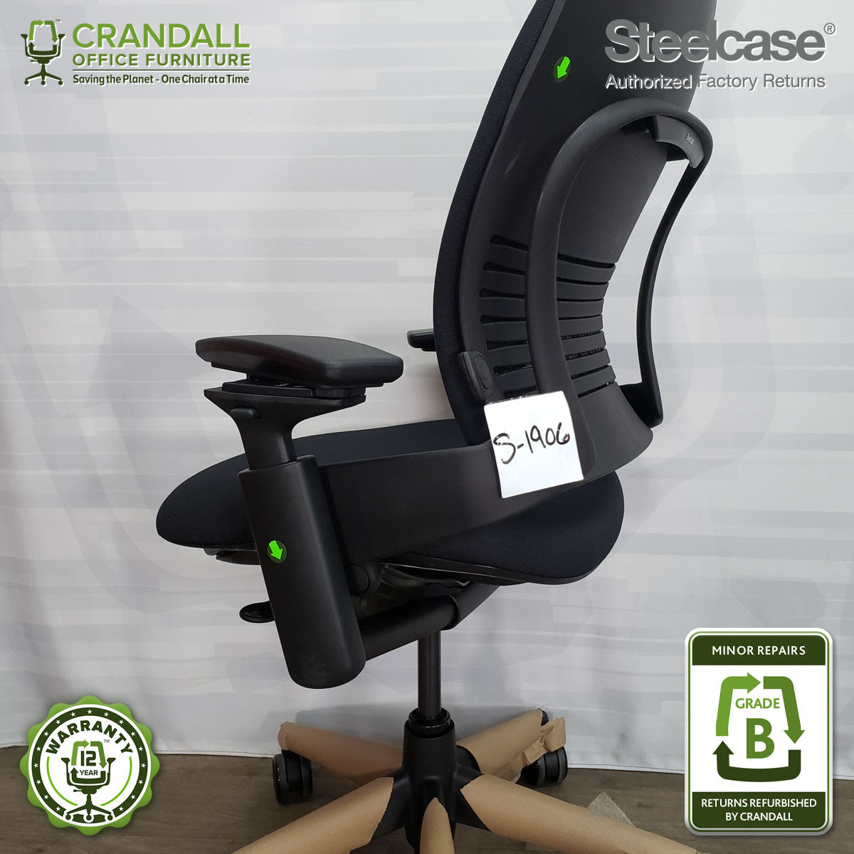 S-1906 - Steelcase Leap V2 - Grade B