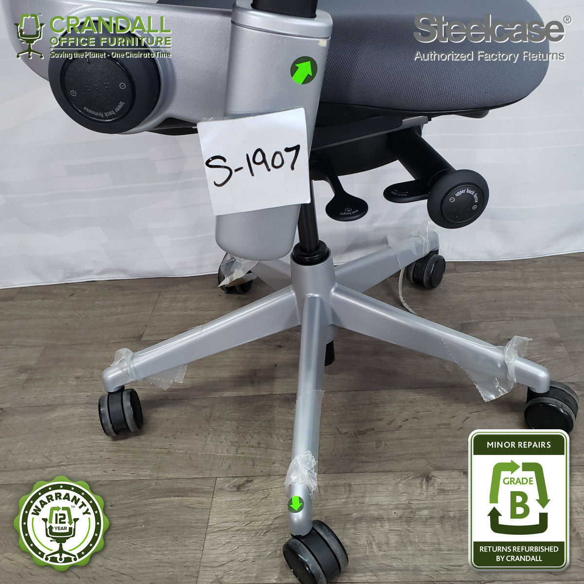 S-1907 - Steelcase Leap V2 - Grade B