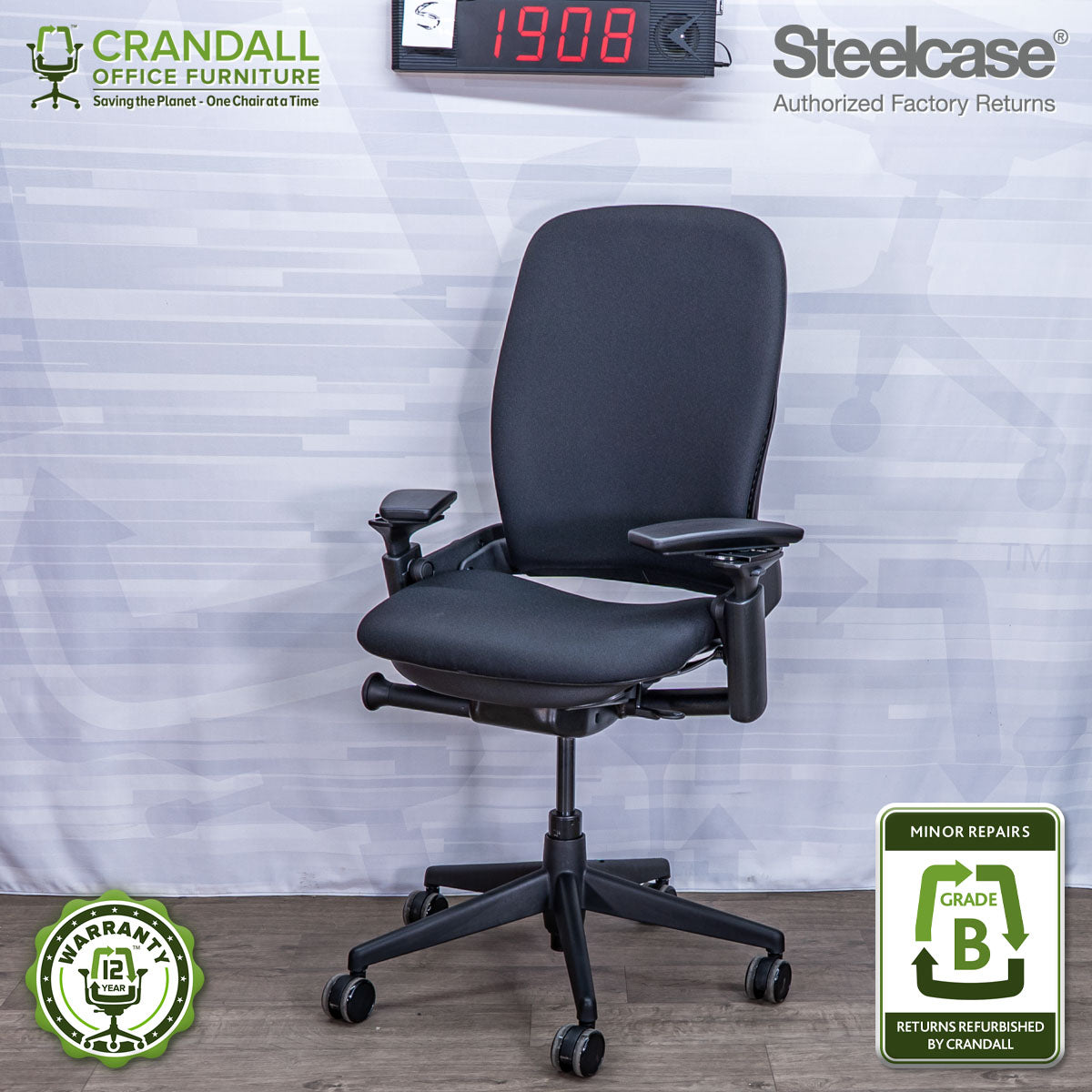 S-1908 - Steelcase Leap V2 - Grade B