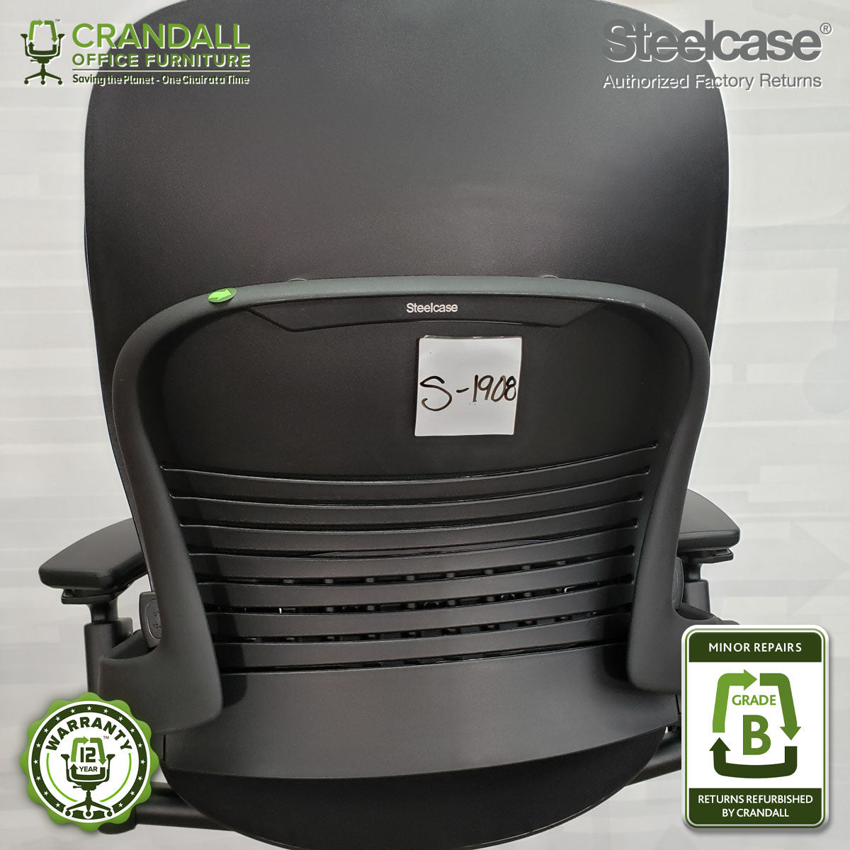 S-1908 - Steelcase Leap V2 - Grade B