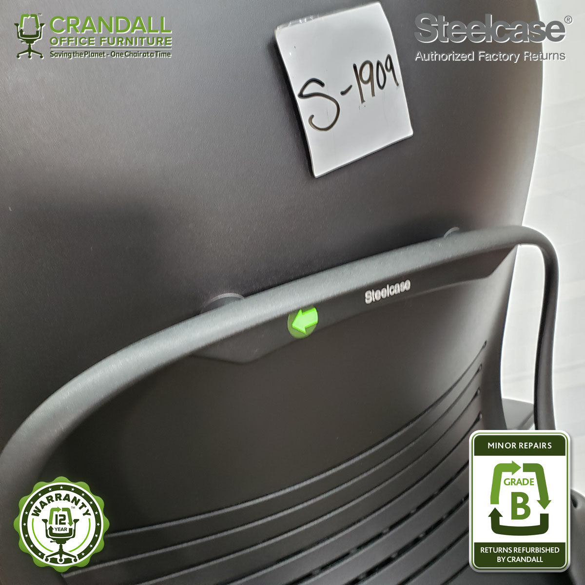 S-1909 - Steelcase Leap V2 - Grade B