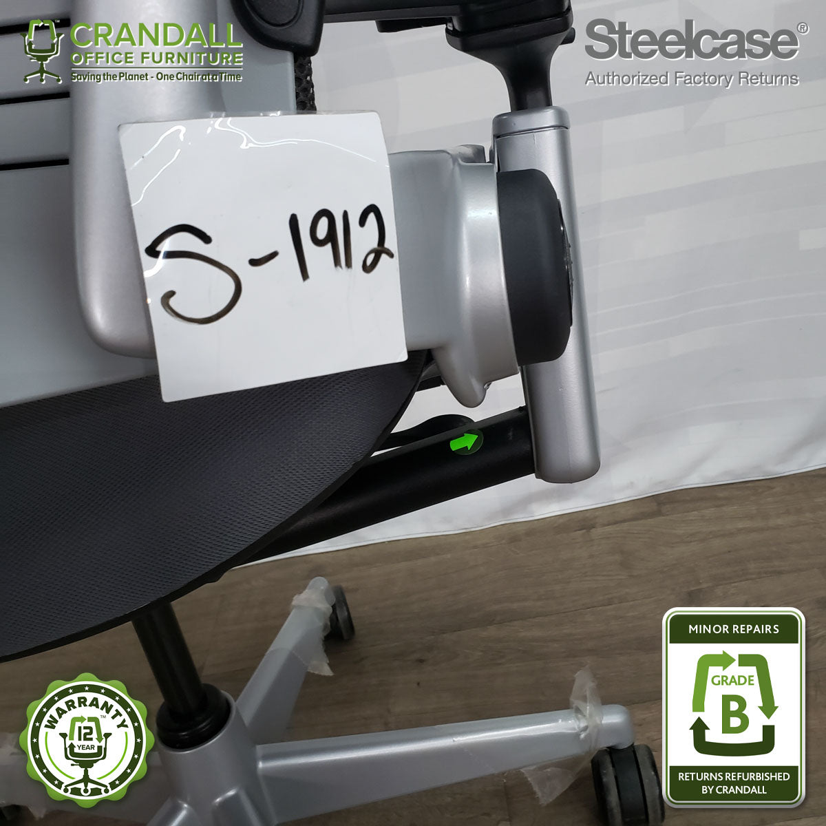 S-1912 - Steelcase Leap V2 - Grade B