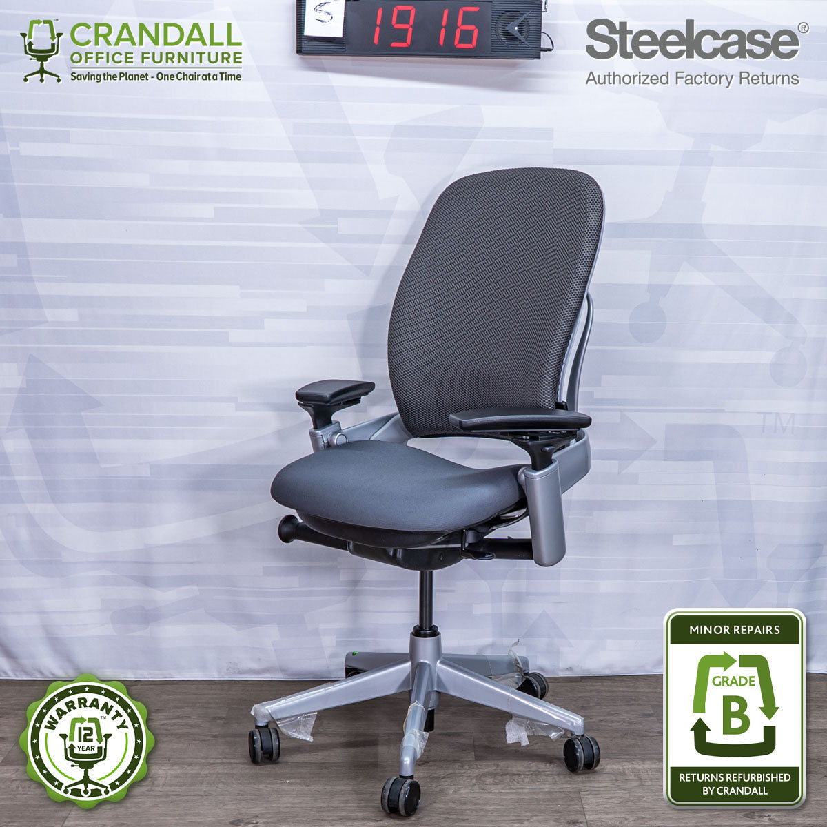S-1916 - Steelcase Leap V2 - Grade B
