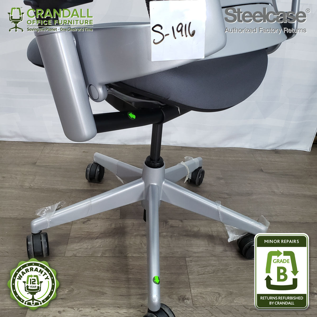 S-1916 - Steelcase Leap V2 - Grade B