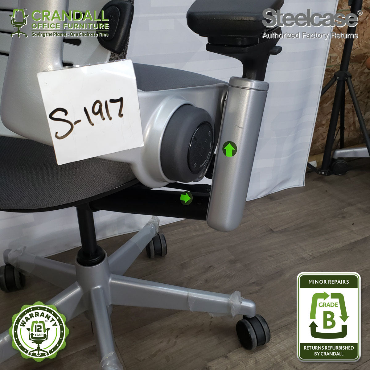 S-1917 - Steelcase Leap V2 - Grade B