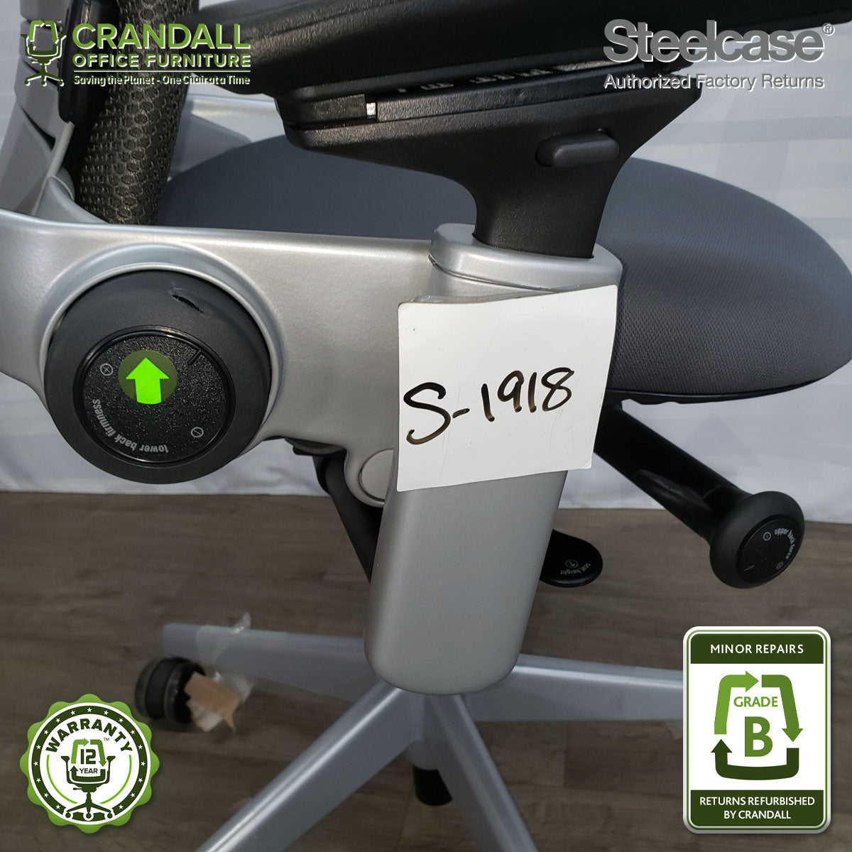 S-1918 - Steelcase Leap V2 - Grade B