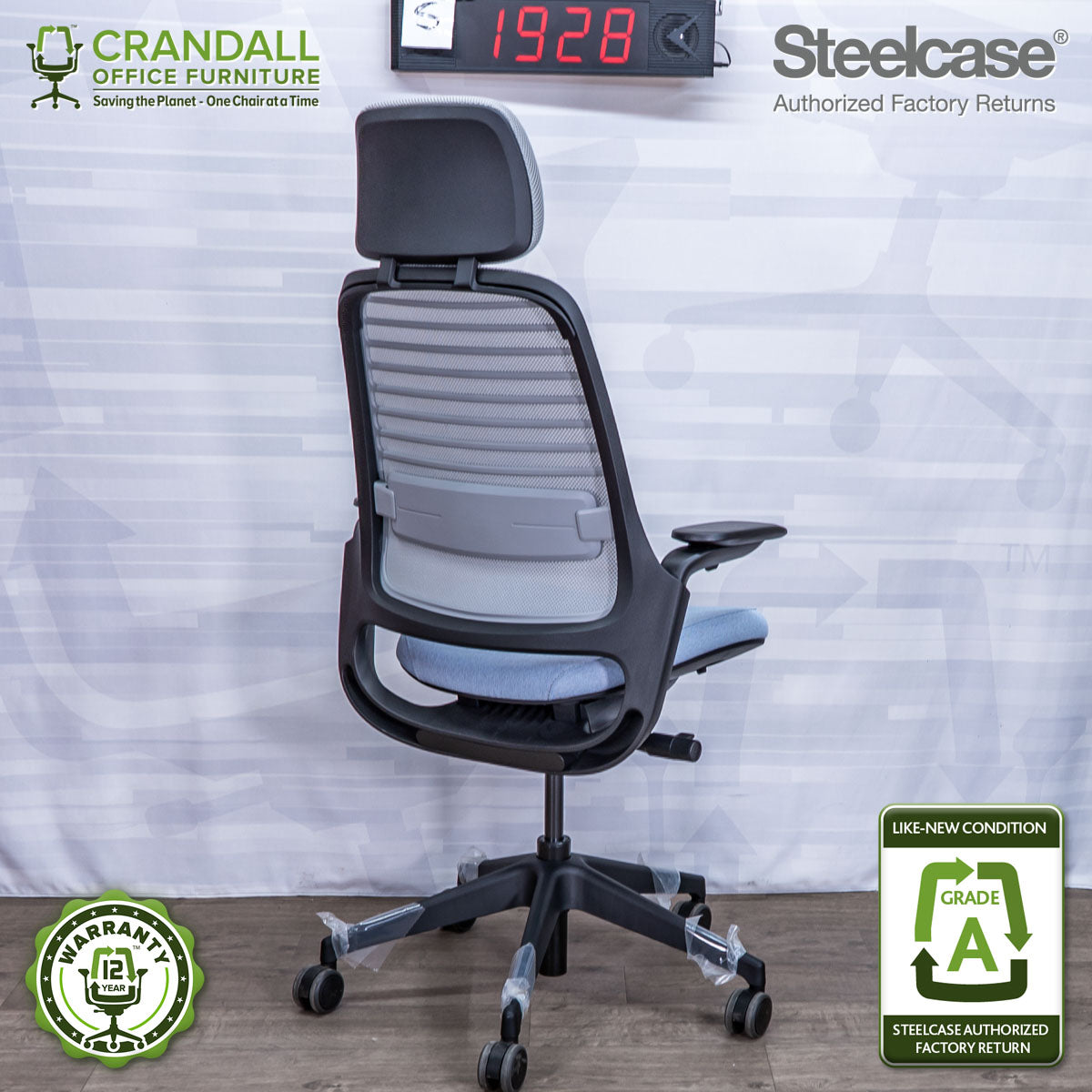 S-1928 - Steelcase Series 1 with Headrest - Grade A