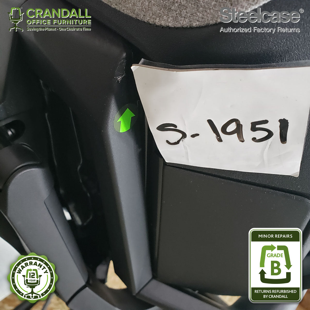 S-1951 - Steelcase Gesture with Headrest - Grade B