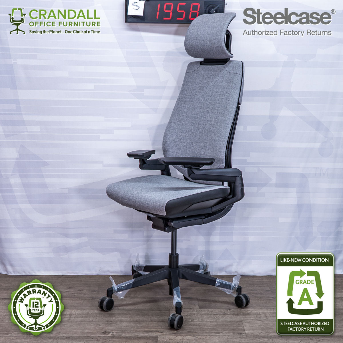S-1958 - Steelcase Gesture with Headrest - Grade A