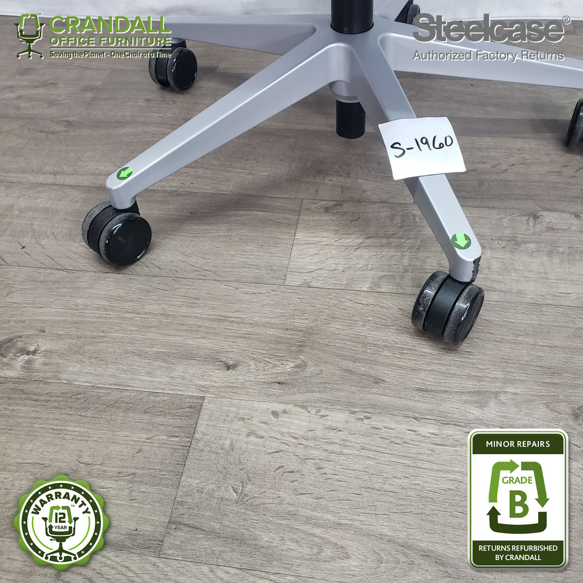 S-1960 - Steelcase Gesture with Headrest - Grade B