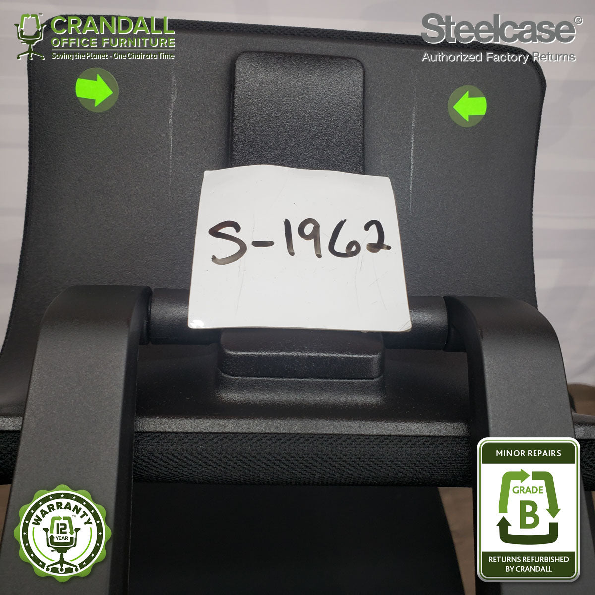 S-1962 - Steelcase Gesture with Headrest - Grade B