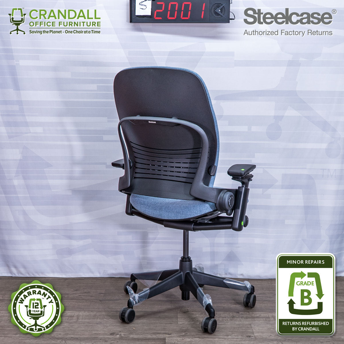 S-2001 - Steelcase V2 Leap - Grade B
