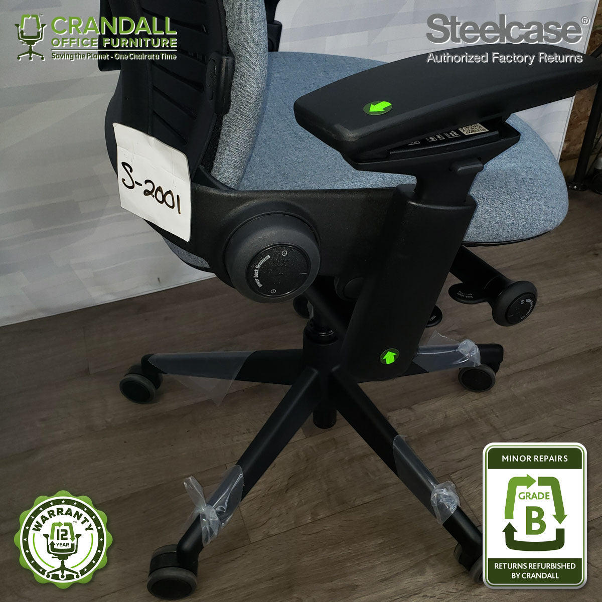 S-2001 - Steelcase V2 Leap - Grade B