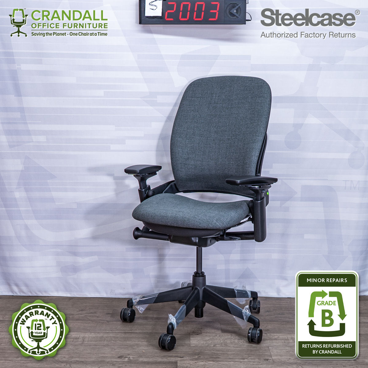 S-2003 - Steelcase V2 Leap - Grade B