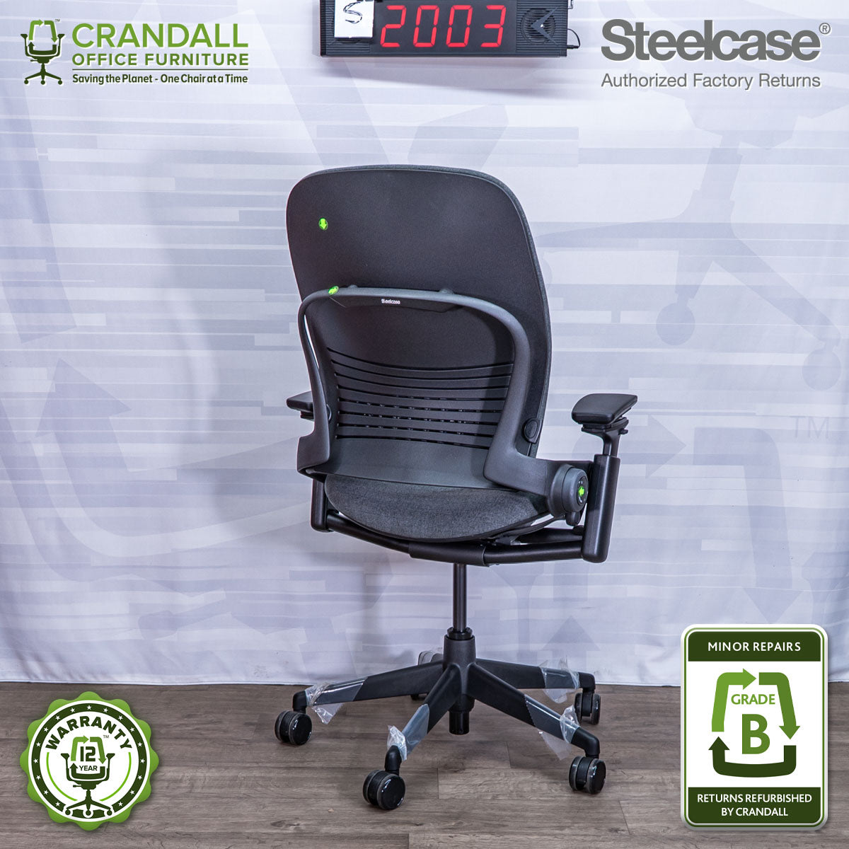 S-2003 - Steelcase V2 Leap - Grade B