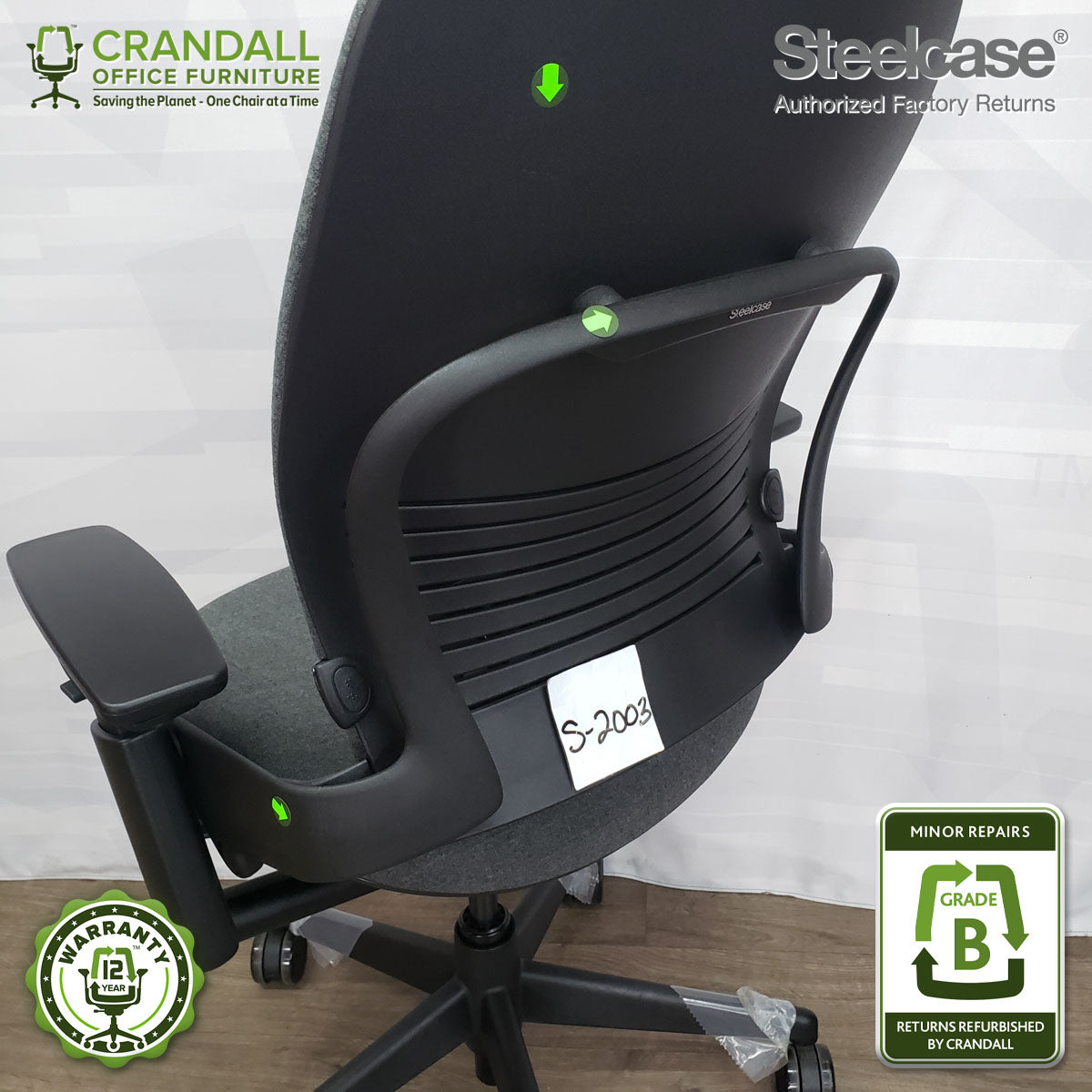 S-2003 - Steelcase V2 Leap - Grade B